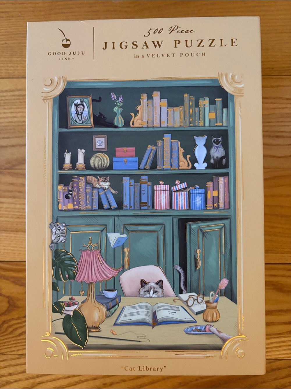 Good JuJu Ink Cat Library 500 piece Jigsaw Puzzle